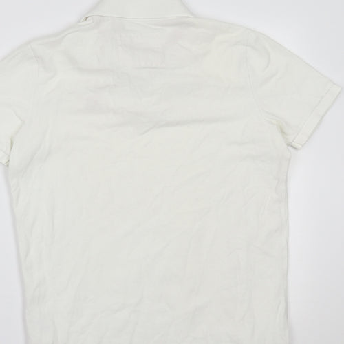 Abercrombie & Fitch Mens White    Polo Size M