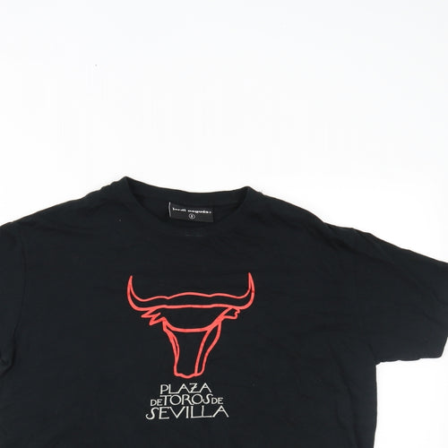 jordi nogues Mens Black    T-Shirt Size S