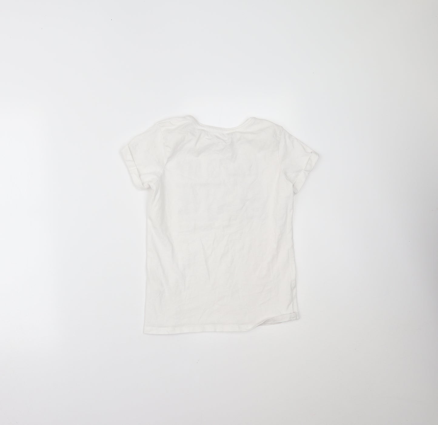 Primark Girls White   Pullover T-Shirt Size 10-11 Years
