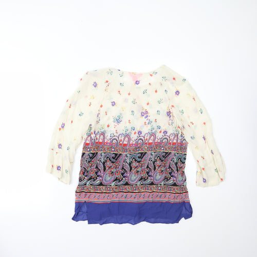Monsoon Womens Multicoloured Paisley  Basic Blouse Size 12