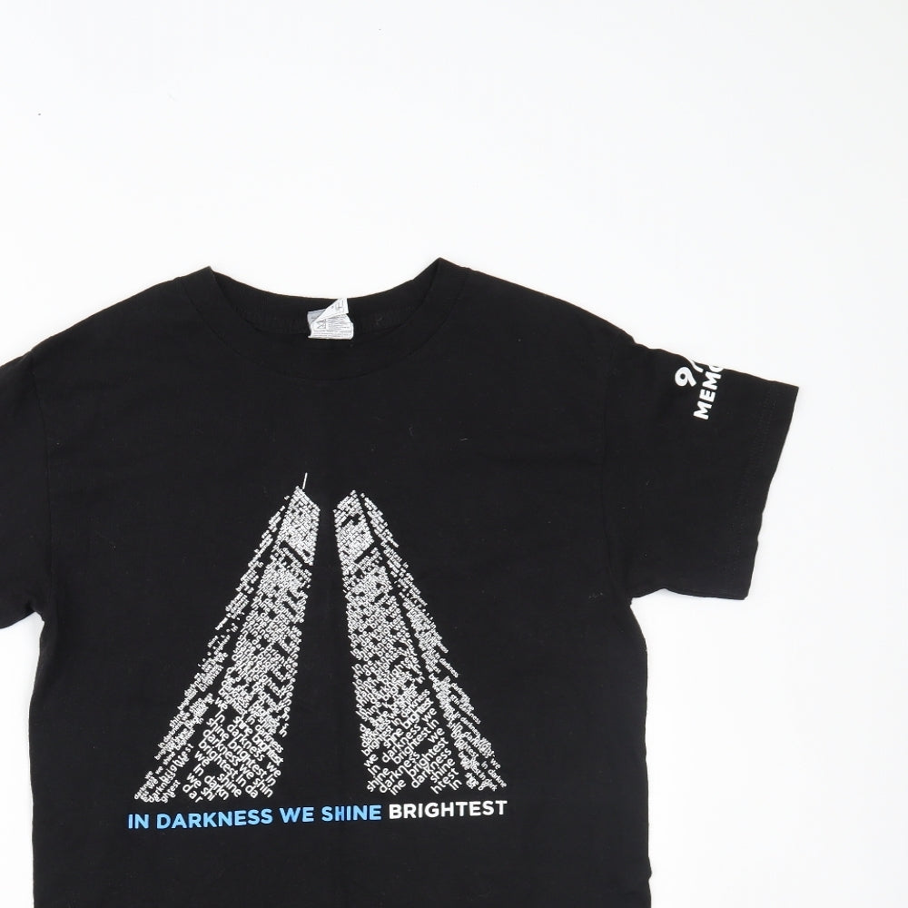 9/11 memorial Mens Black    T-Shirt Size S