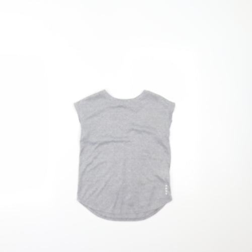 Matalan Girls Grey   Pullover T-Shirt Size 8-9 Years
