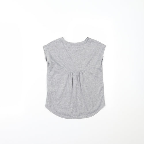 Matalan Girls Grey   Pullover T-Shirt Size 8-9 Years