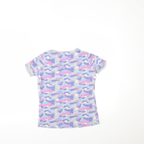 Primark Girls Multicoloured Camouflage  Pullover T-Shirt Size 11-12 Years