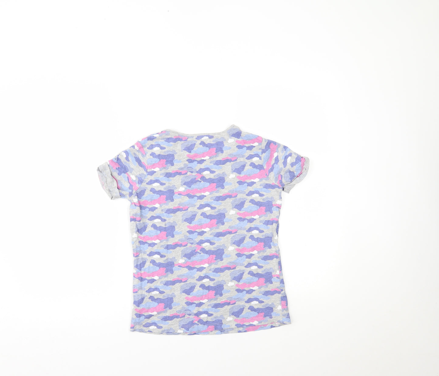 Primark Girls Multicoloured Camouflage  Pullover T-Shirt Size 11-12 Years