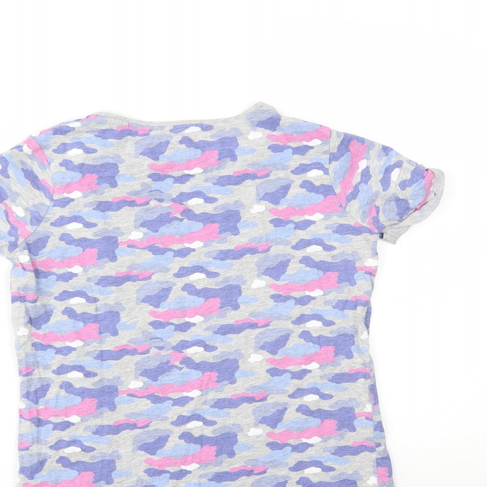 Primark Girls Multicoloured Camouflage  Pullover T-Shirt Size 11-12 Years