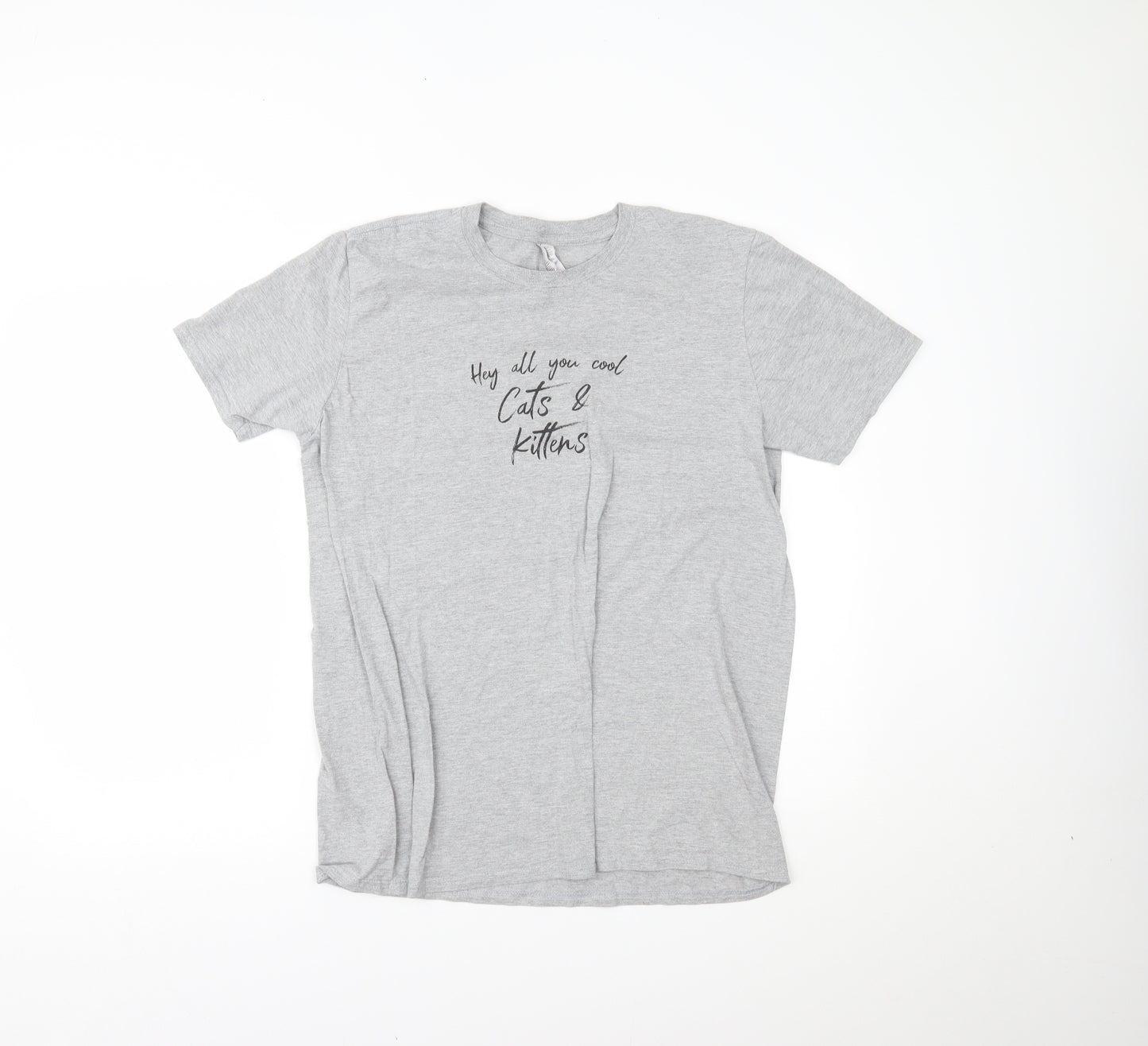 Gildan Womens Grey   Basic T-Shirt Size L
