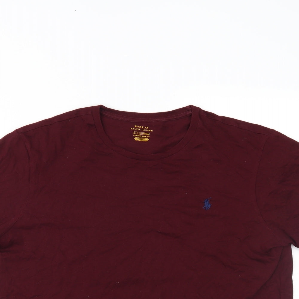 Polo Ralph Lauren Mens Red    T-Shirt Size L