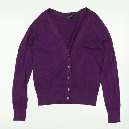 New Look Womens Purple  Knit Cape Jumper Size 8