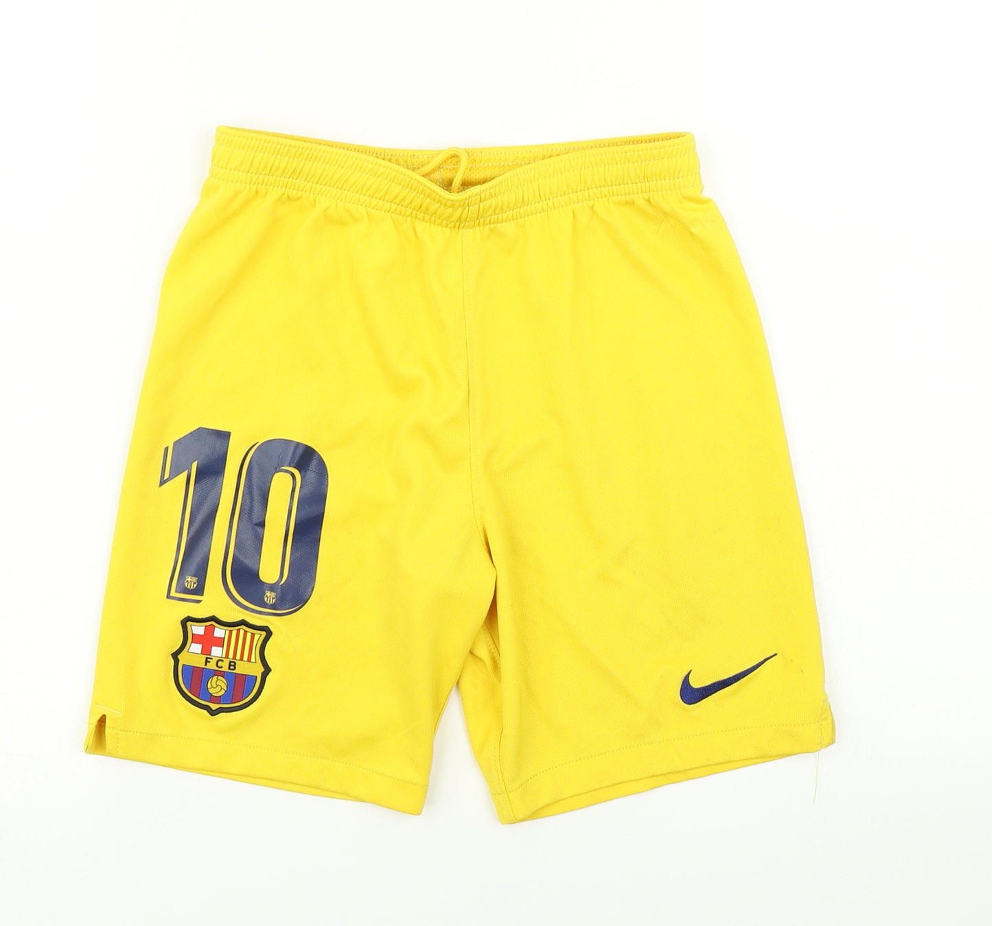 Nike Boys Yellow   Sweat Shorts Size 9-10 Years