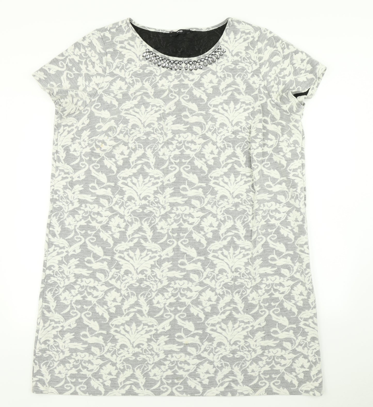 George Womens Grey Paisley  A-Line  Size 24