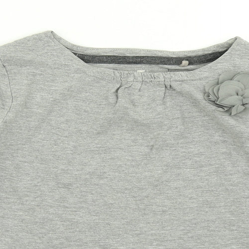 TU Girls Grey   Basic T-Shirt Size 6 Years