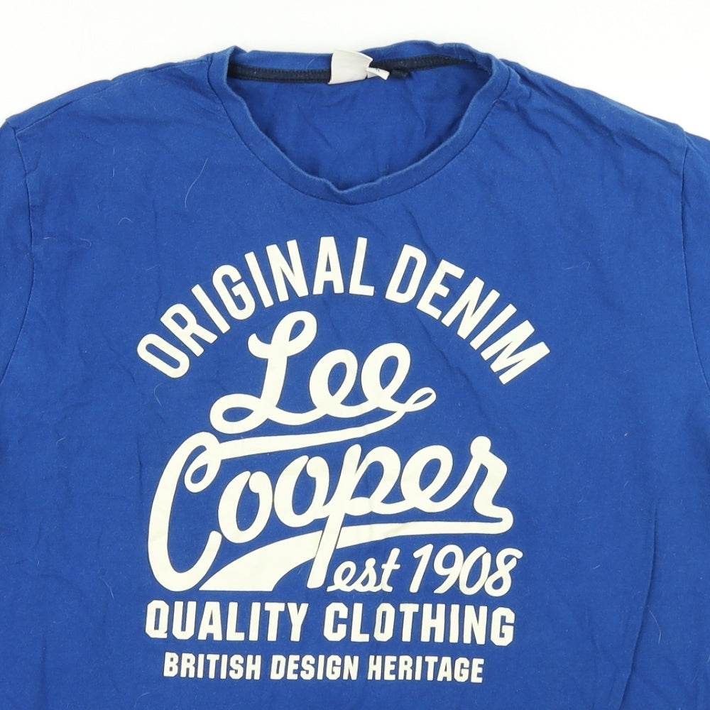 Lee Cooper Mens Blue    T-Shirt Size XL