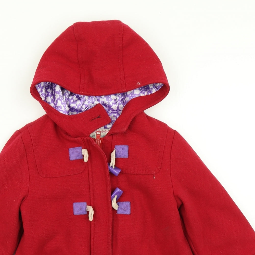 Indigo Girls Red   Overcoat Coat Size 2-3 Years