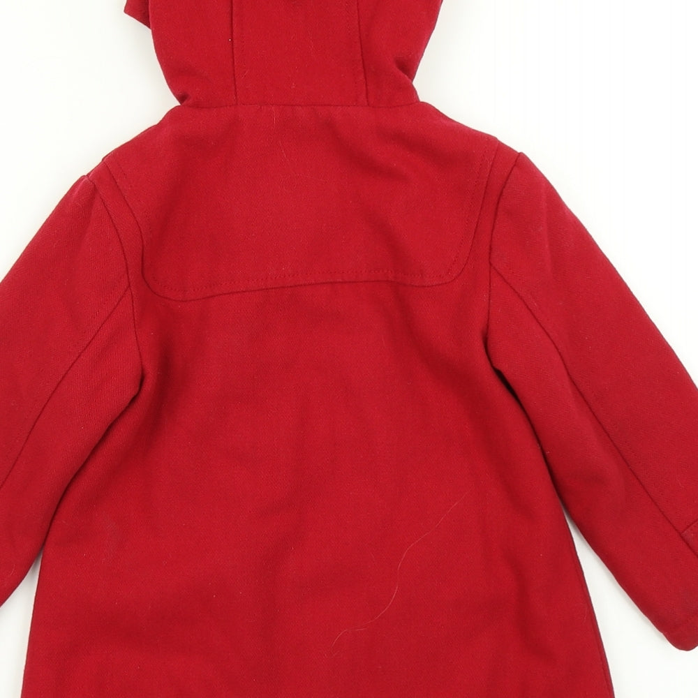 Indigo Girls Red   Overcoat Coat Size 2-3 Years