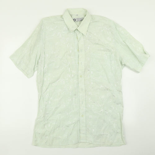 C&A Mens Green    Button-Up Size L