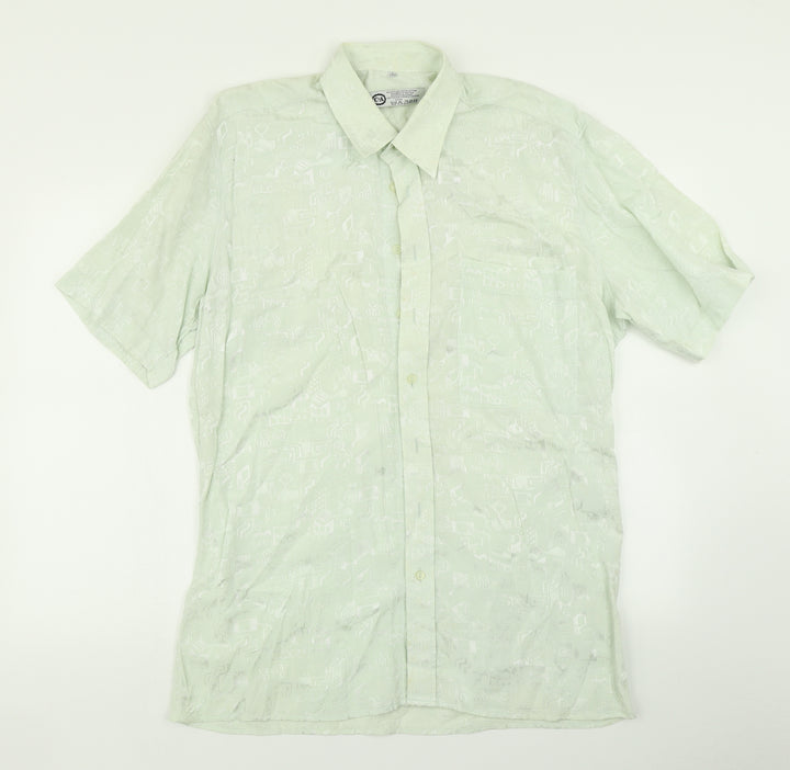 C&A Mens Green    Button-Up Size L