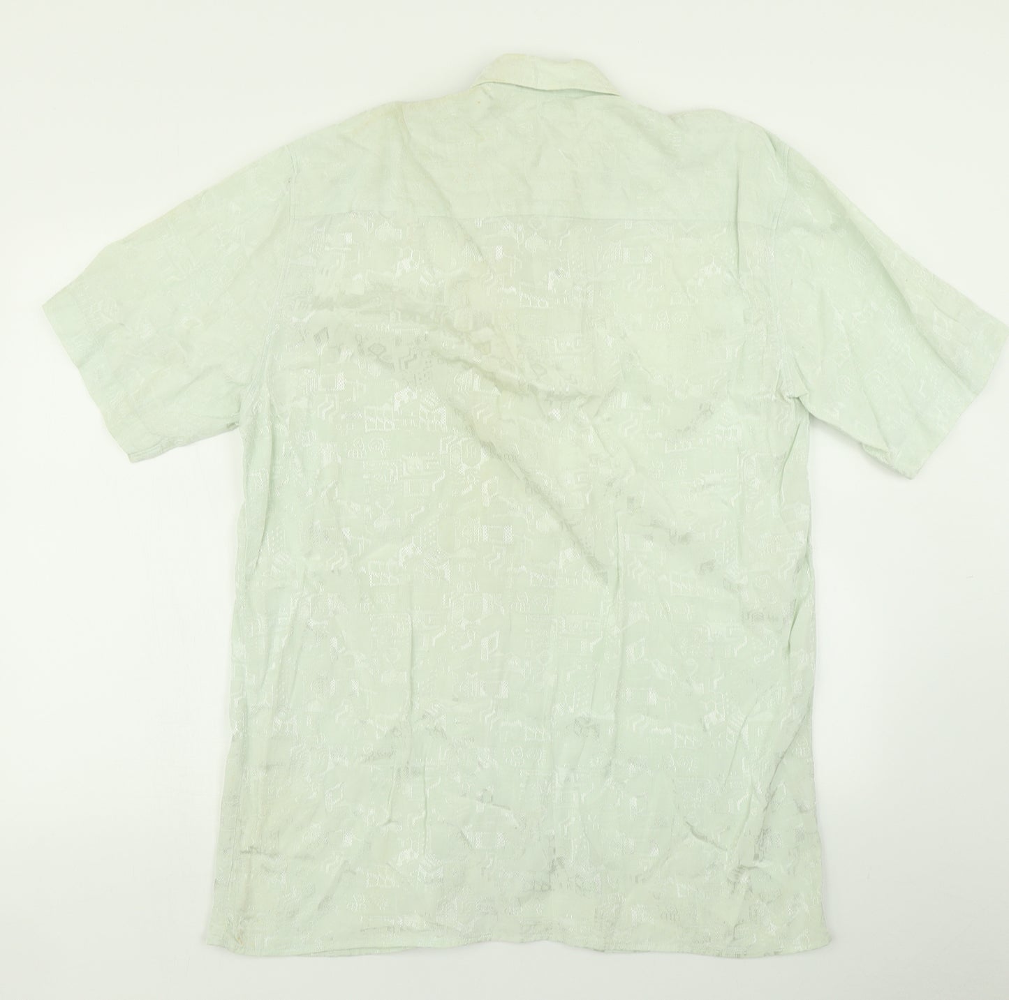 C&A Mens Green    Button-Up Size L