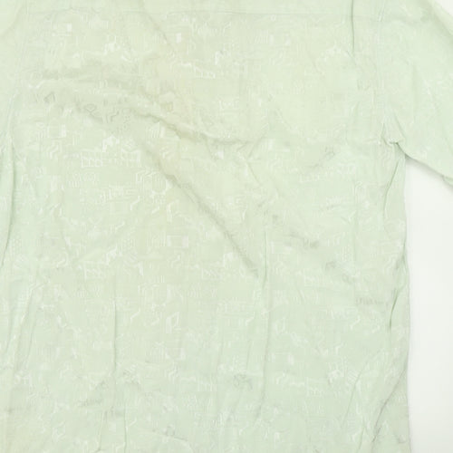 C&A Mens Green    Button-Up Size L