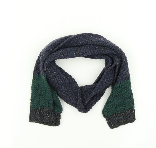 Rebel Boys Blue Striped Knit Scarf  One Size