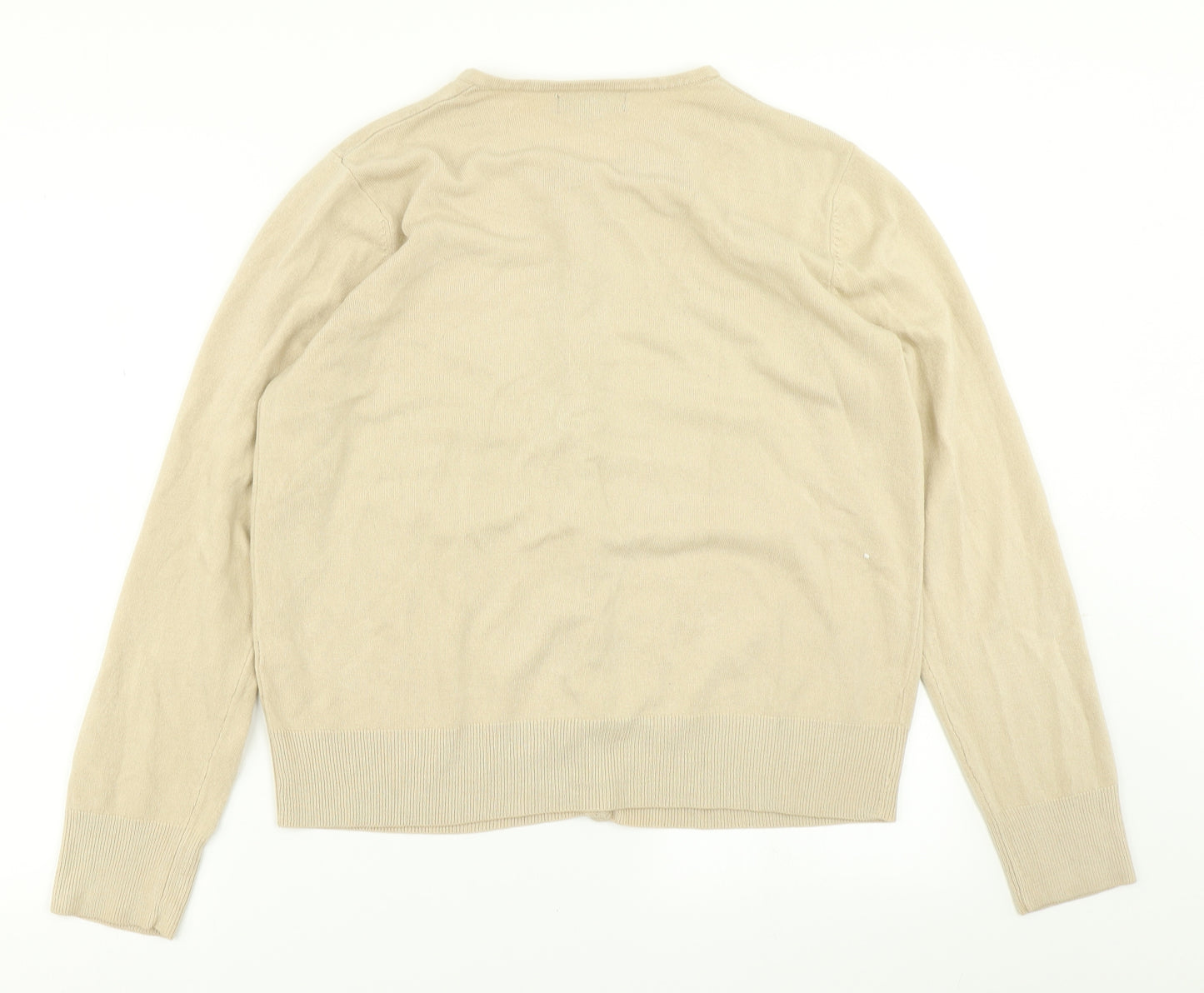 Debenhams Classics Womens Brown  Knit Cardigan Jumper Size 16