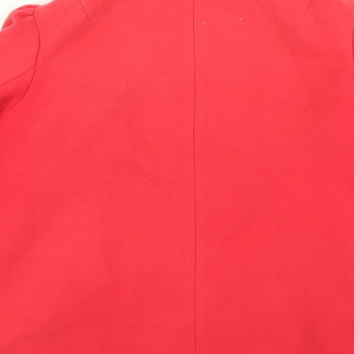 G. Womens Pink   Overcoat Coat Size 14