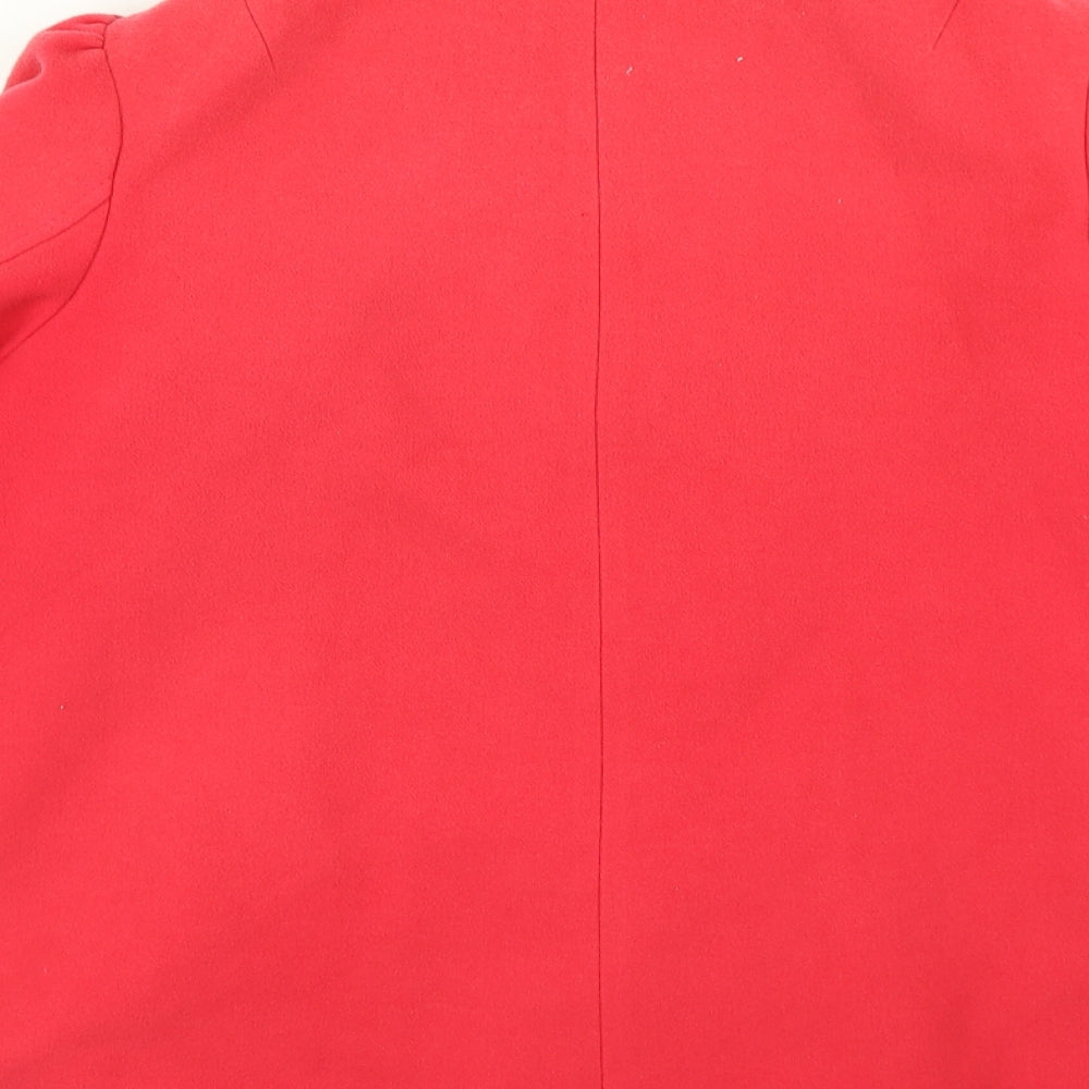 G. Womens Pink   Overcoat Coat Size 14