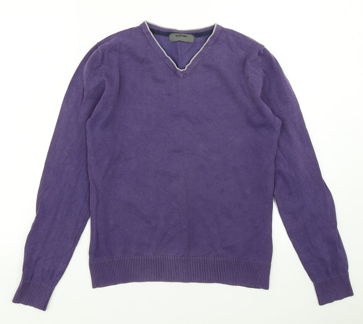 Burton Mens Purple Knit Pullover Jumper Size S