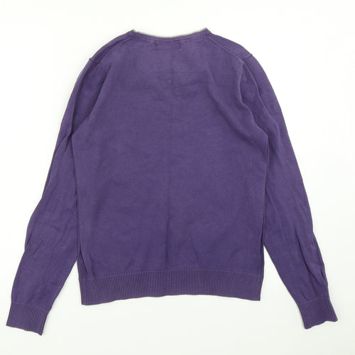 Burton Mens Purple  Knit Pullover Jumper Size S