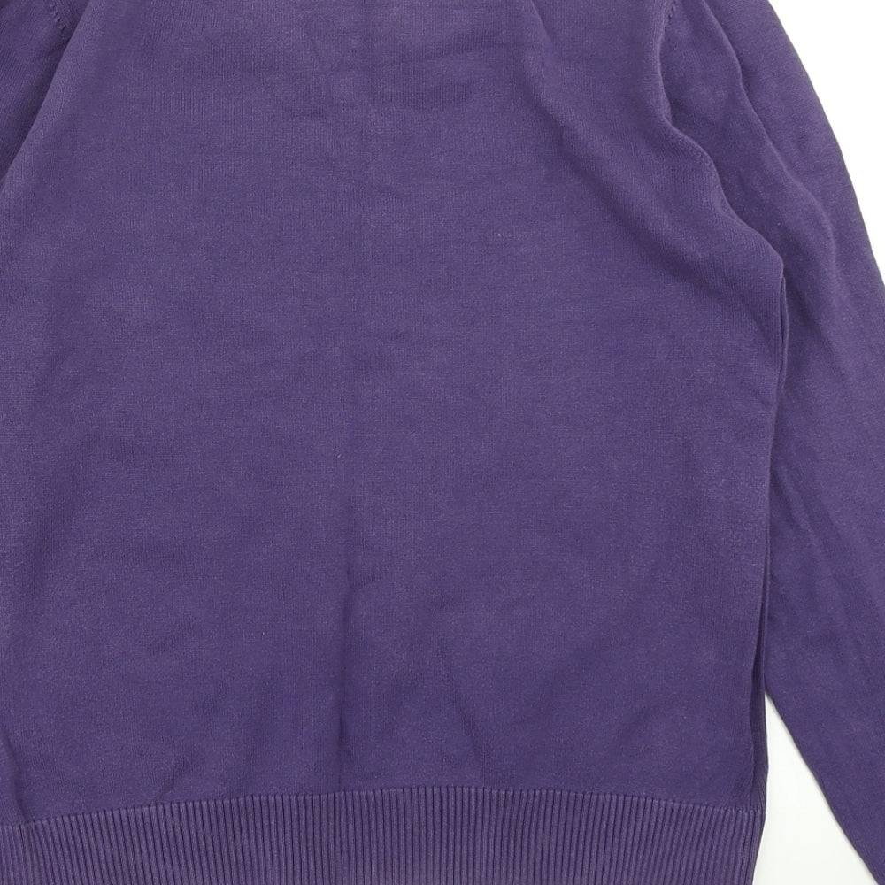 Burton Mens Purple  Knit Pullover Jumper Size S