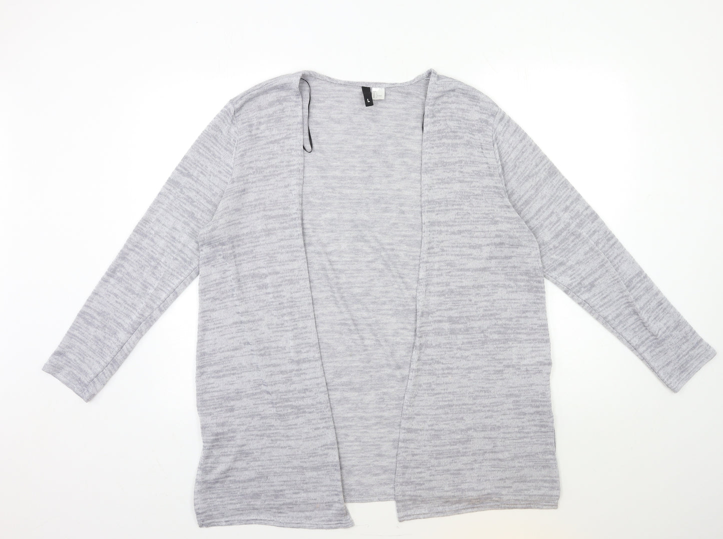 H&M Womens Grey  Knit Cardigan Jumper Size L