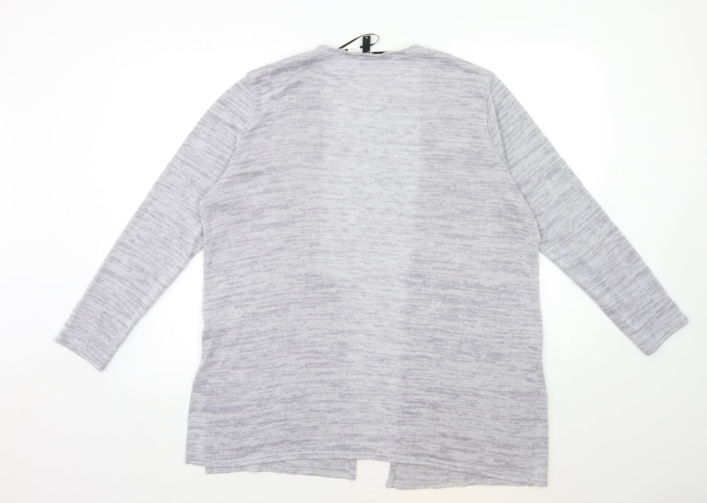 H&M Womens Grey  Knit Cardigan Jumper Size L