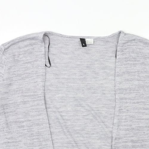 H&M Womens Grey  Knit Cardigan Jumper Size L