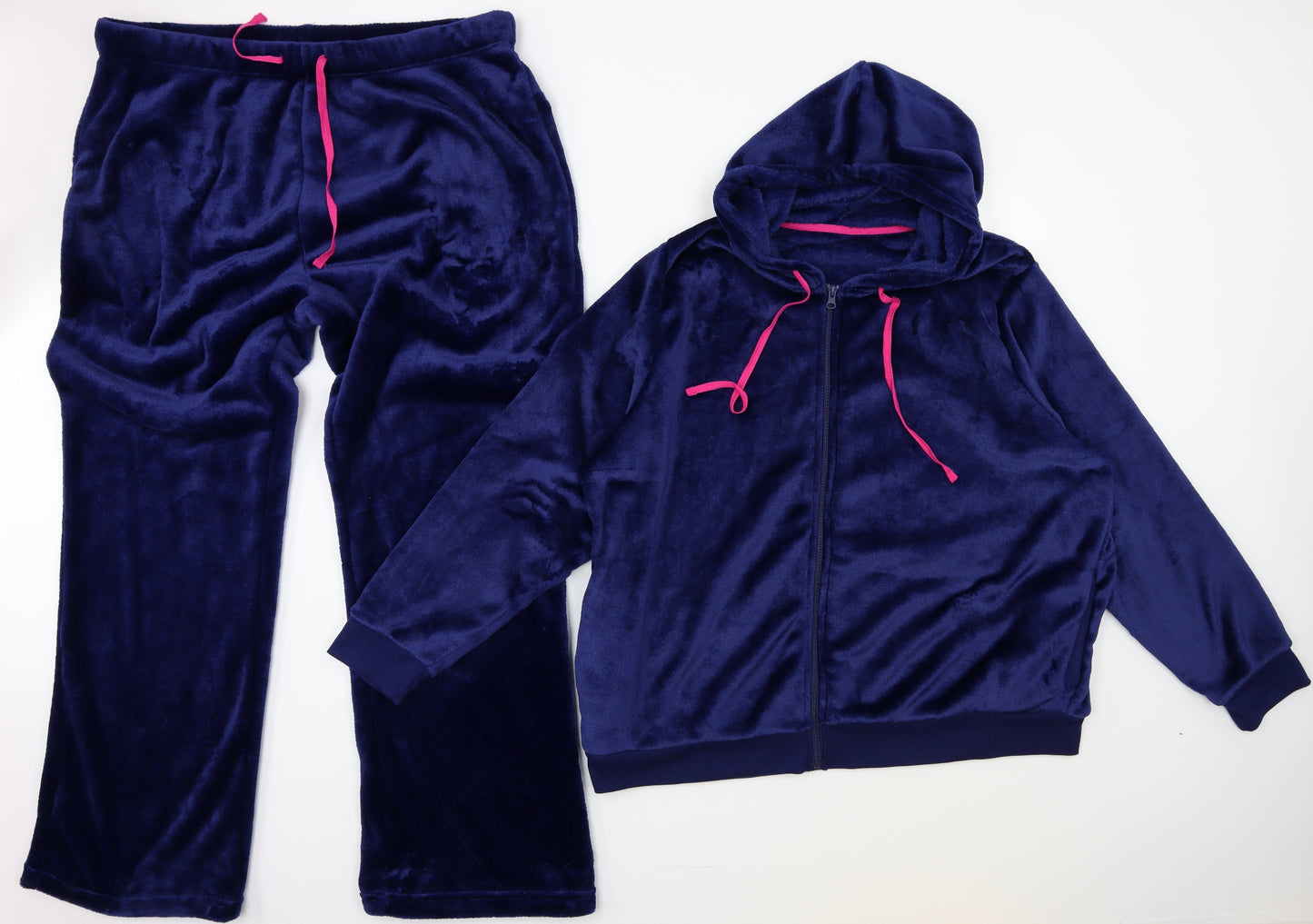 Preworn Womens Blue  Fleece Top Pyjama Set Size XL