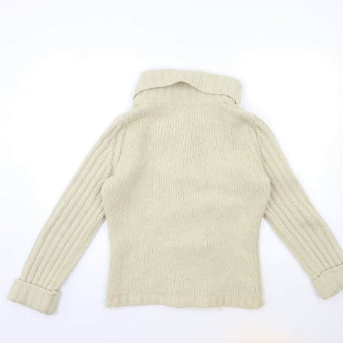Per Una Womens Beige  Knit Cardigan Jumper Size S