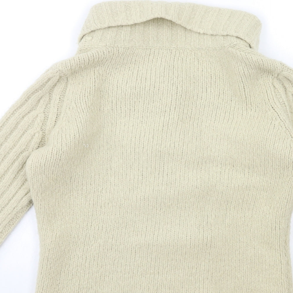 Per Una Womens Beige  Knit Cardigan Jumper Size S