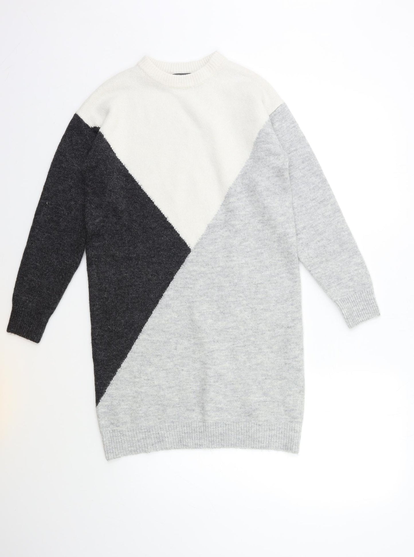 Primark Womens Grey   Jumper Dress  Size 4