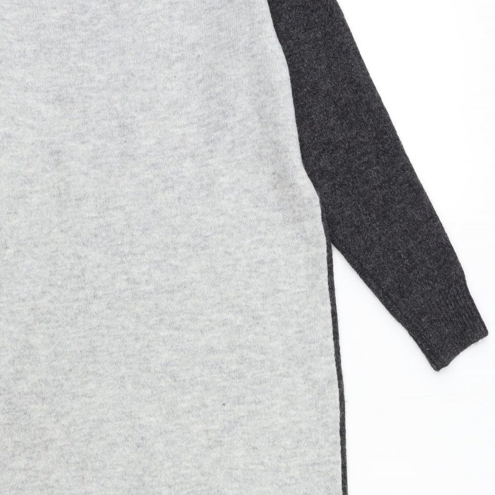 Primark Womens Grey   Jumper Dress  Size 4