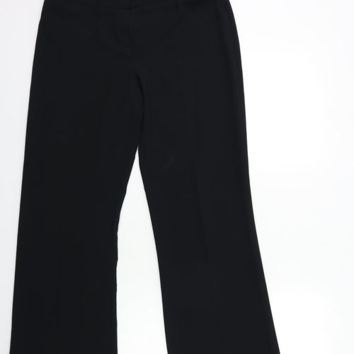 Collezione Womens Black   Trousers  Size 12 L32 in