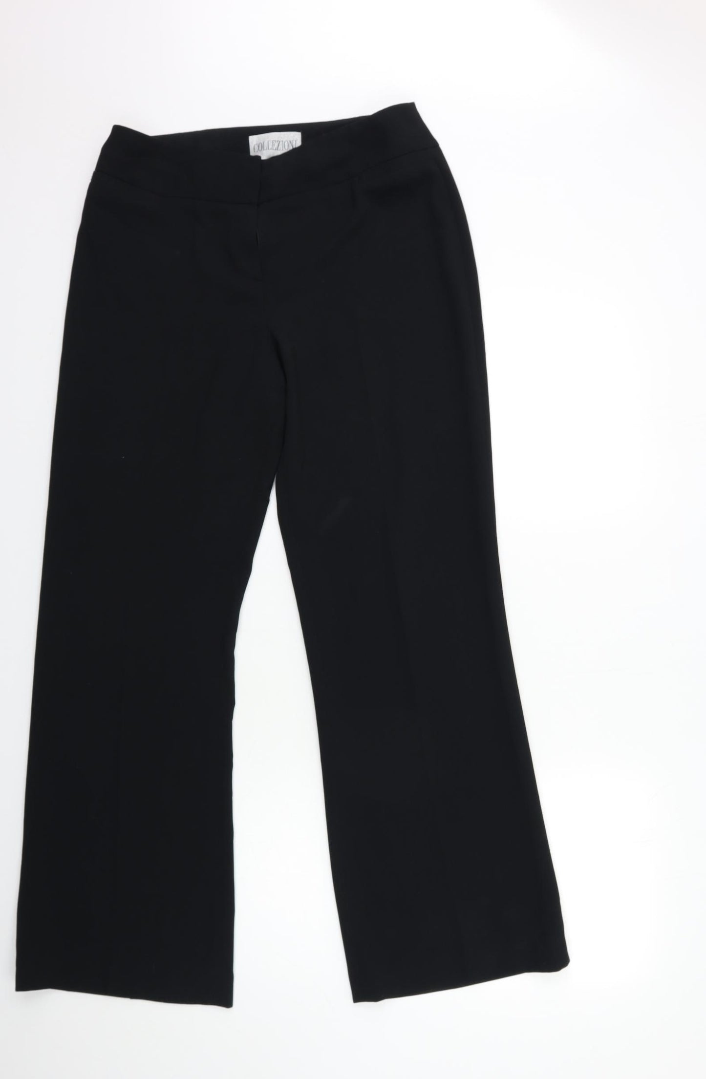 Collezione Womens Black   Trousers  Size 12 L32 in