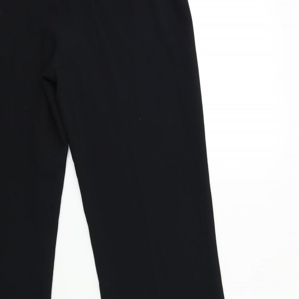 Collezione Womens Black   Trousers  Size 12 L32 in