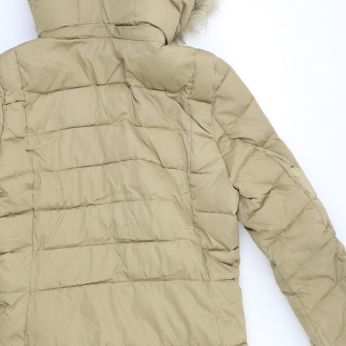 Per Una Womens Beige   Parka Coat Size 10