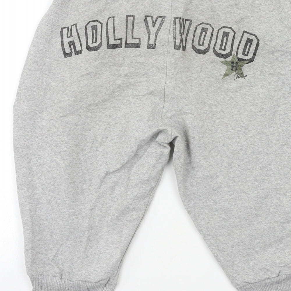 HOLLYWOOD MILANO Womens Grey   Sweat Shorts Size S