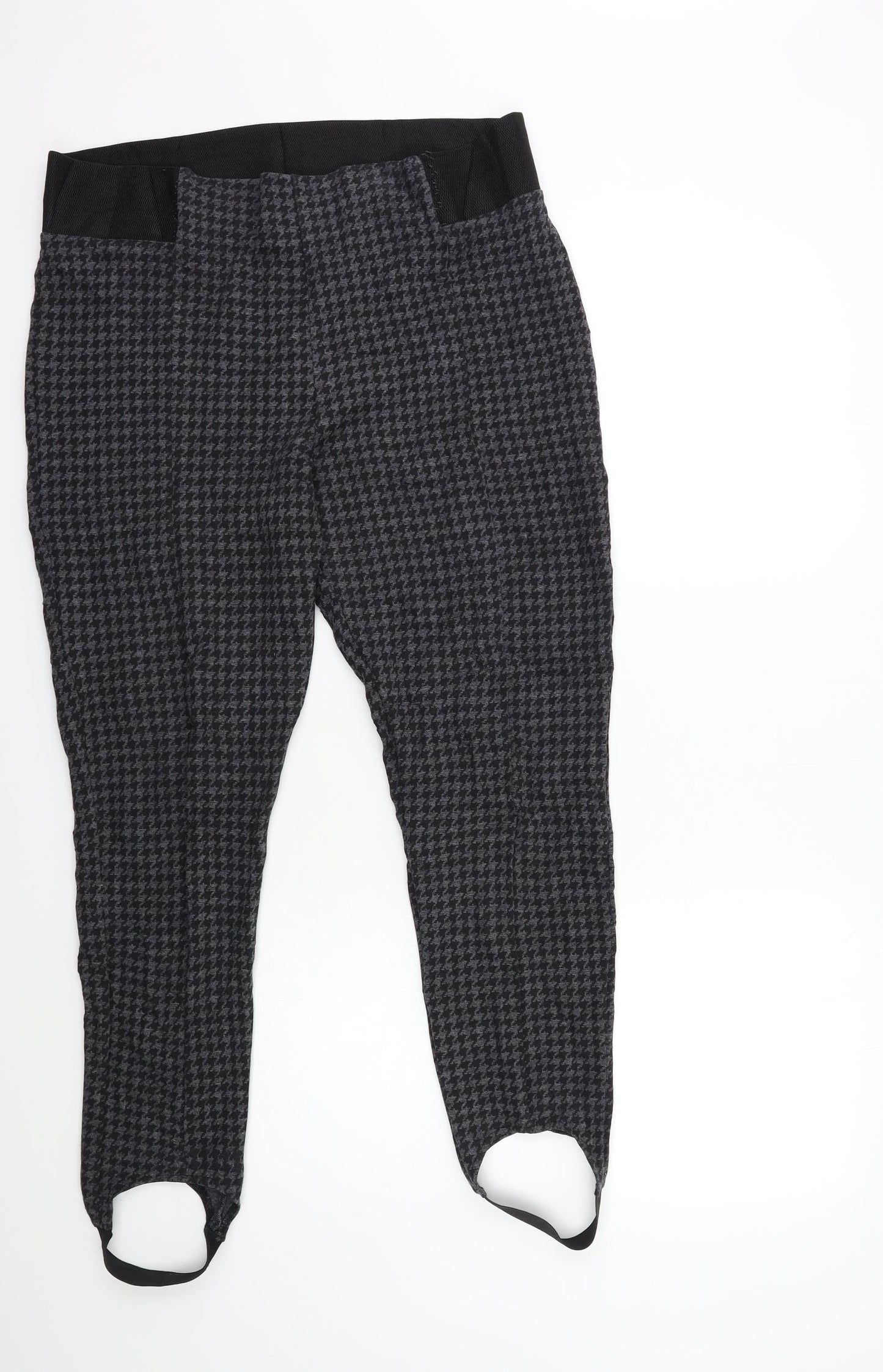NEXT Womens Grey Houndstooth  Trousers  Size 20 L28 in
