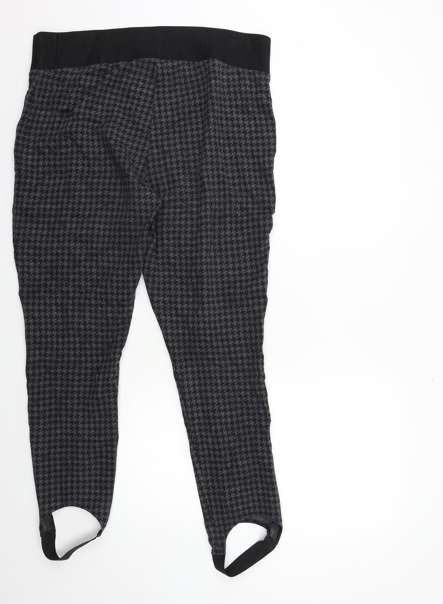 NEXT Womens Grey Houndstooth  Trousers  Size 20 L28 in