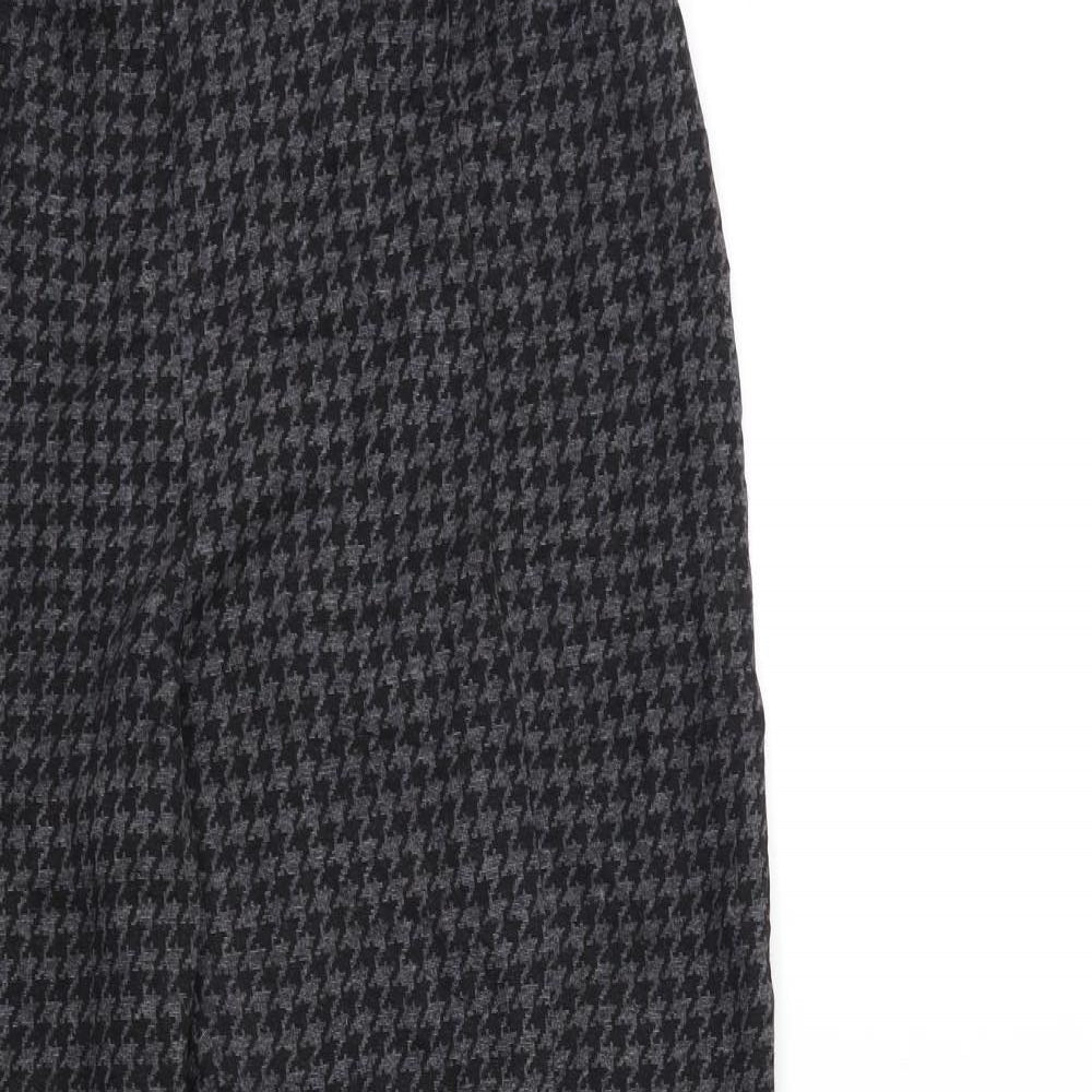 NEXT Womens Grey Houndstooth  Trousers  Size 20 L28 in