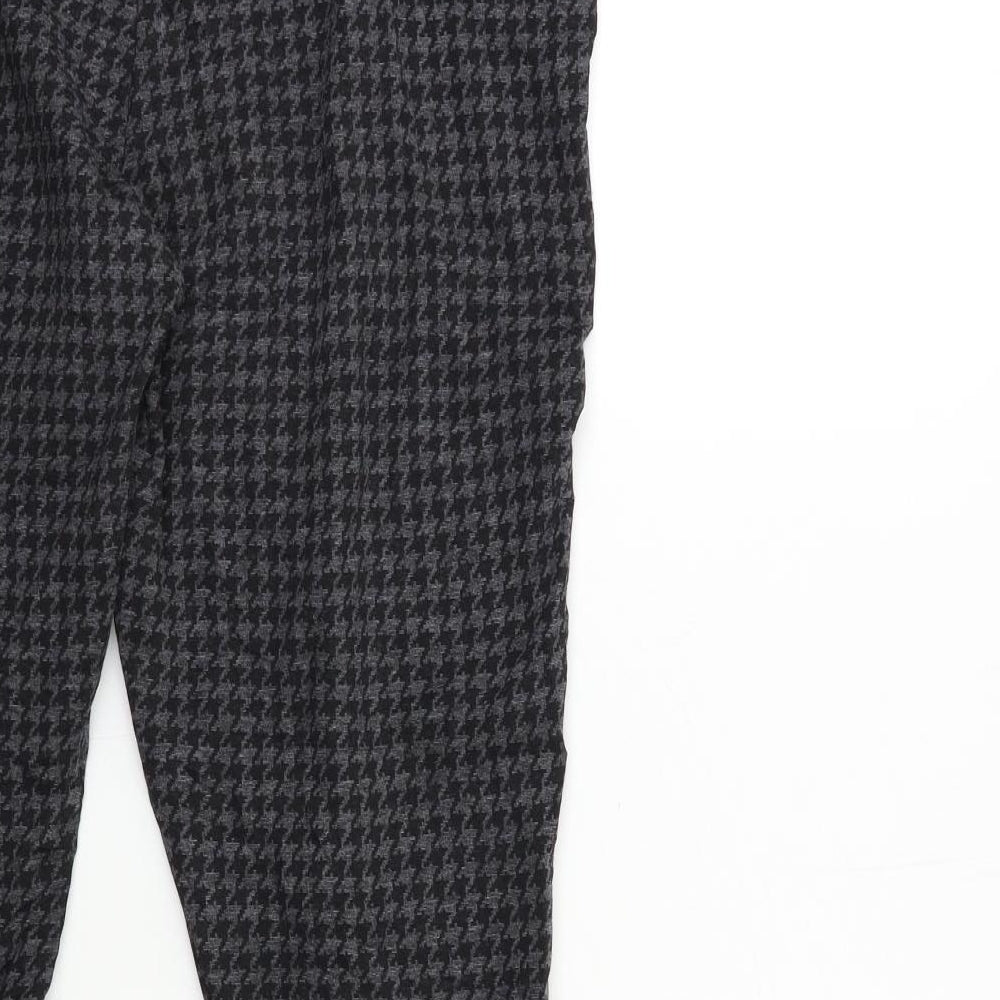 NEXT Womens Grey Houndstooth  Trousers  Size 20 L28 in