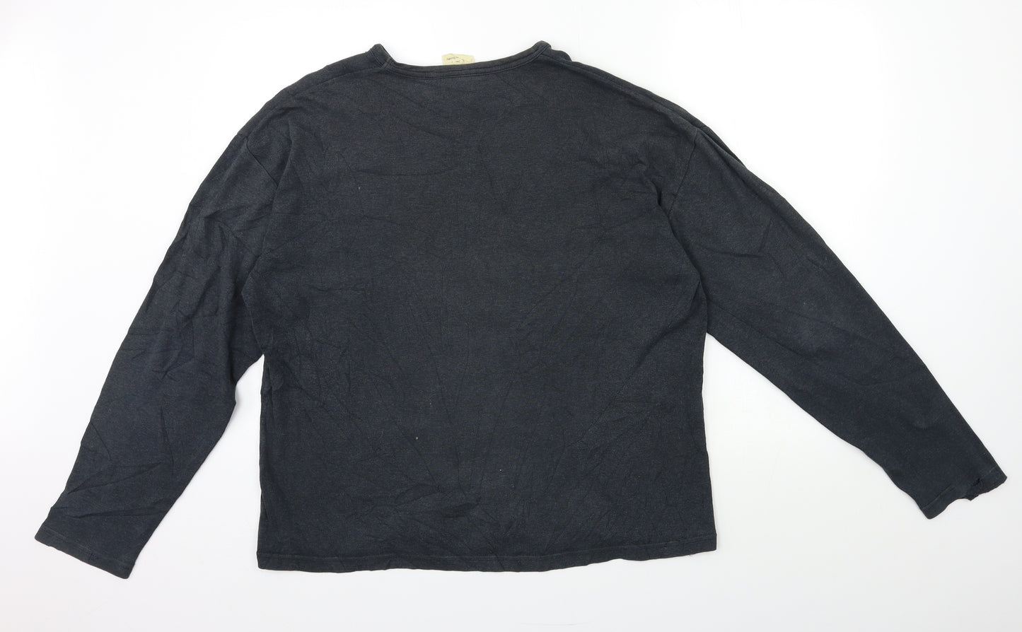 ECOCOTTON Womens Grey   Basic T-Shirt Size L