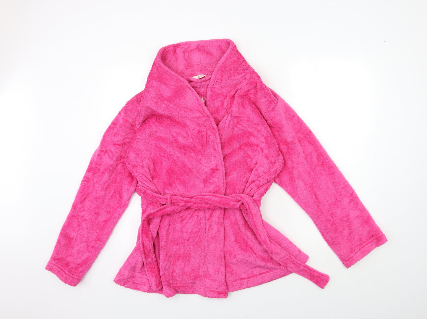 Spirit Womens Pink  Fleece Kimono Gown Size 12  - GRUMPY COW
