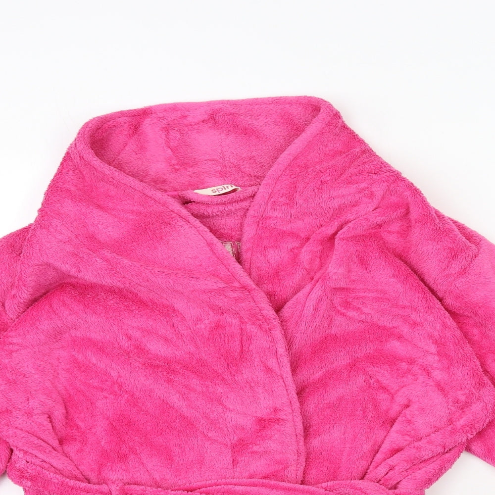 Spirit Womens Pink  Fleece Kimono Gown Size 12  - GRUMPY COW